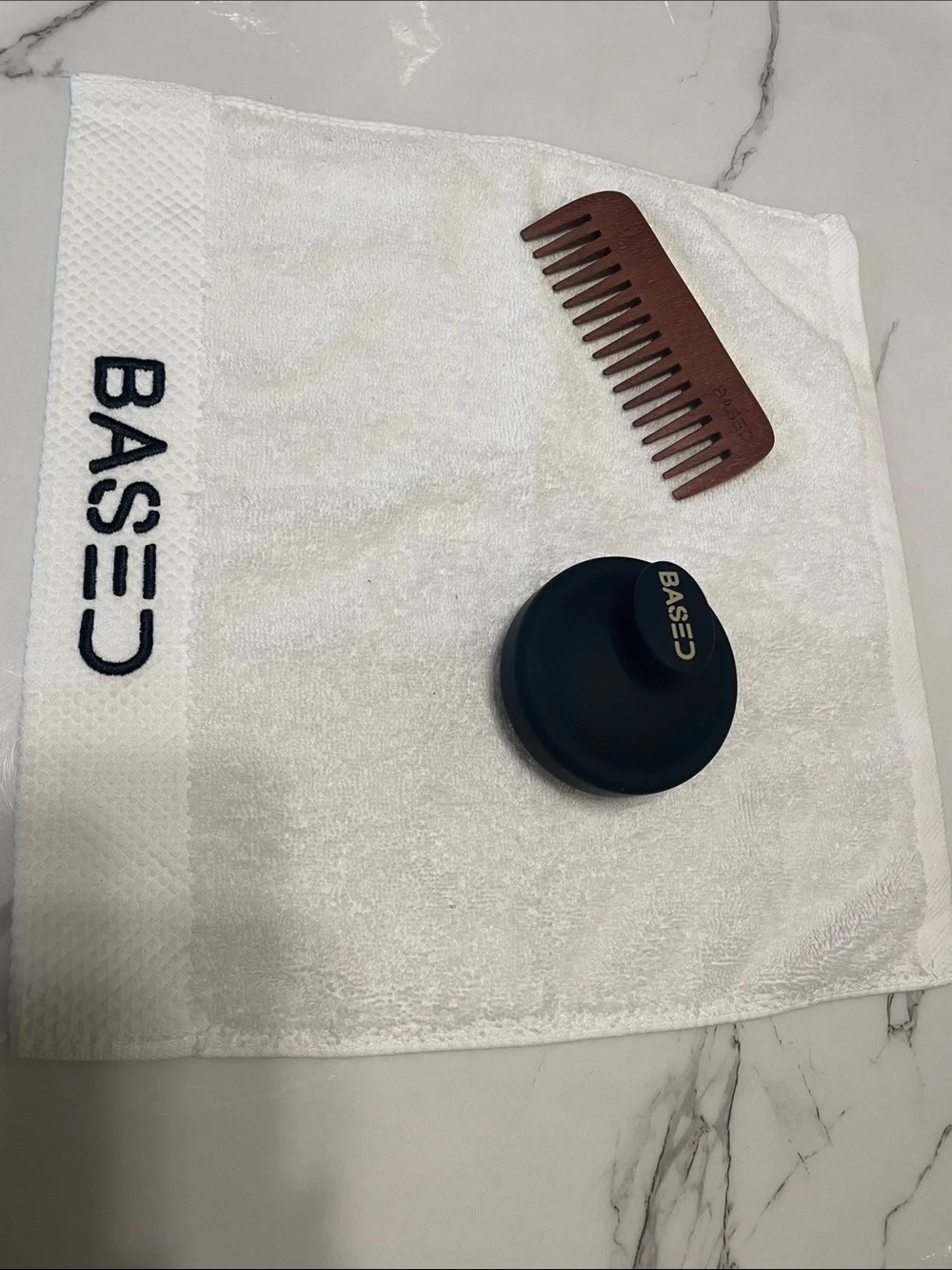 Based Bundle Face towel, scalp massager,wooden comb